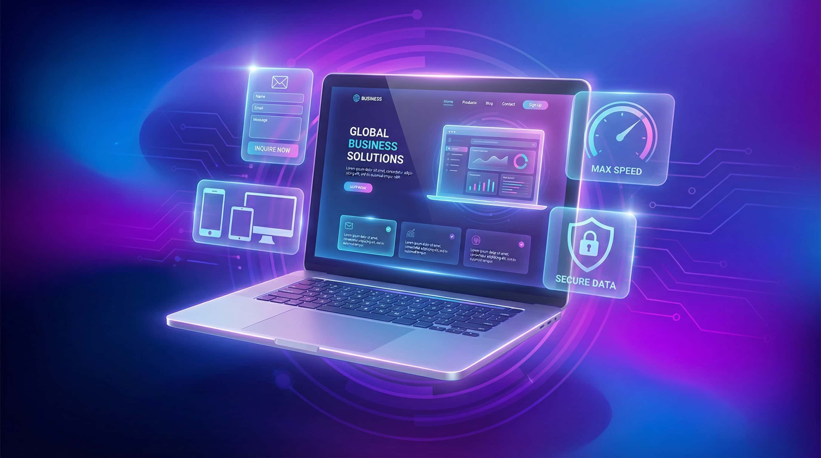 Locust Grove web development team working on modern website