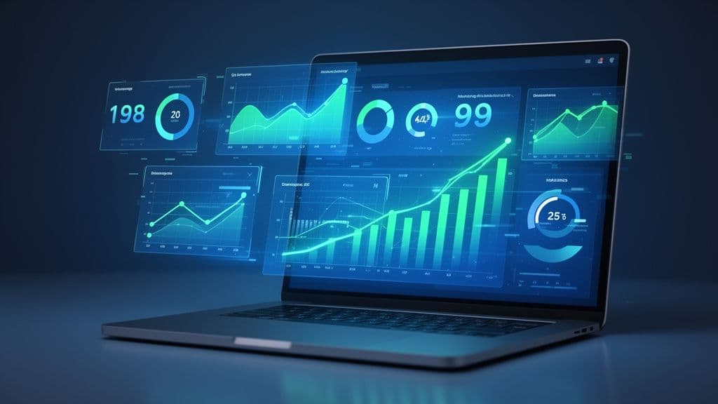 Digital marketing in McDonough GA - analytics dashboard and SEO growth charts