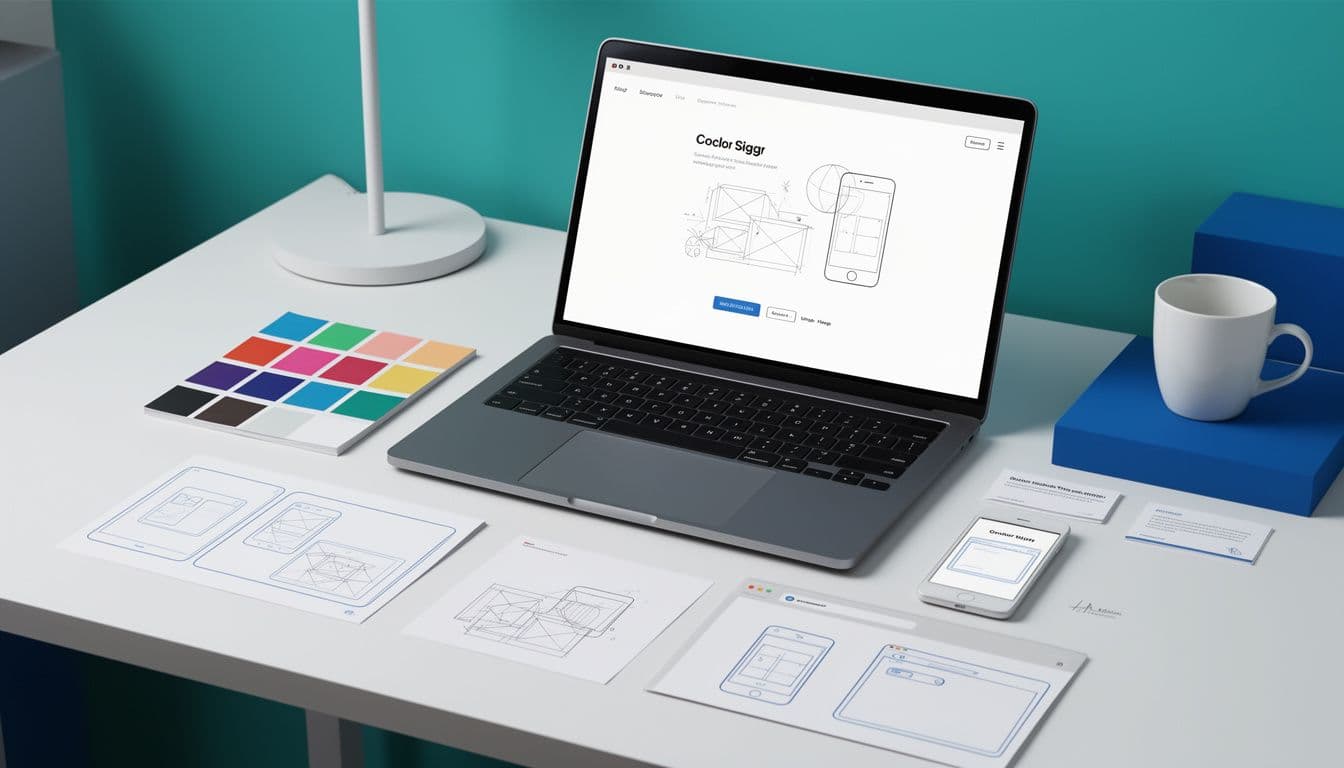 Web design agency comparison — website wireframes, color palettes and typography samples for the best Georgia web designers 2026